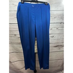 Savion small blue stretchy waist ankle pants -‎ 2925
